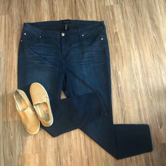 Celebrity Pink Denim - Size 24 Dark Blue, Super Skinny Jeans